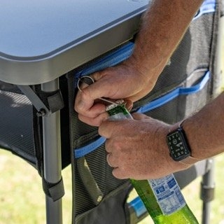 Quest Camp Table 5 Folding Camp Table with Storage 153x65cm