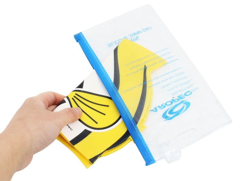 Aropec Kids Silicone Swim Cap Yellow