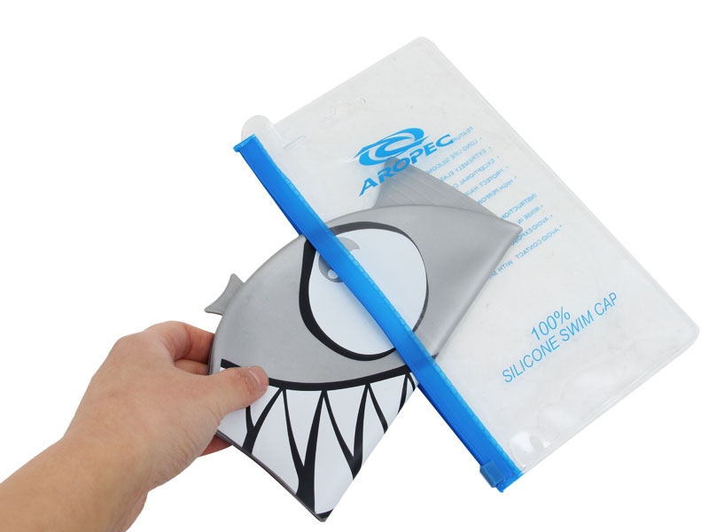 Aropec Kids Silicone Swim Cap Razor Grey