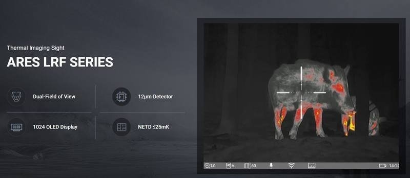 ThermTec Ares 660L LRF Dual 20-60mm Thermal Scope