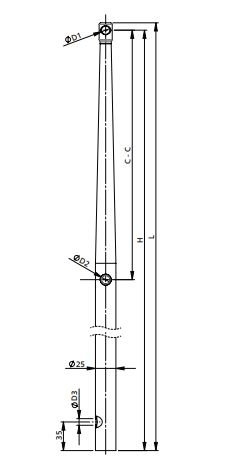 V-Quipment Stainless Steel Stanchion 610mm