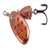 Blue Fox Vibrax Shad Spinner Lure 6g Copper Yellow Red Dots