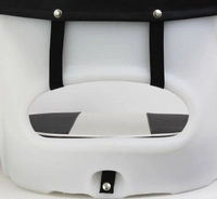 Hi-Tech Upholstery for 3000 Boat Seat Black/White Thumbnail Hi-Tech Upholstery for 3000 Boat Seat Black/White