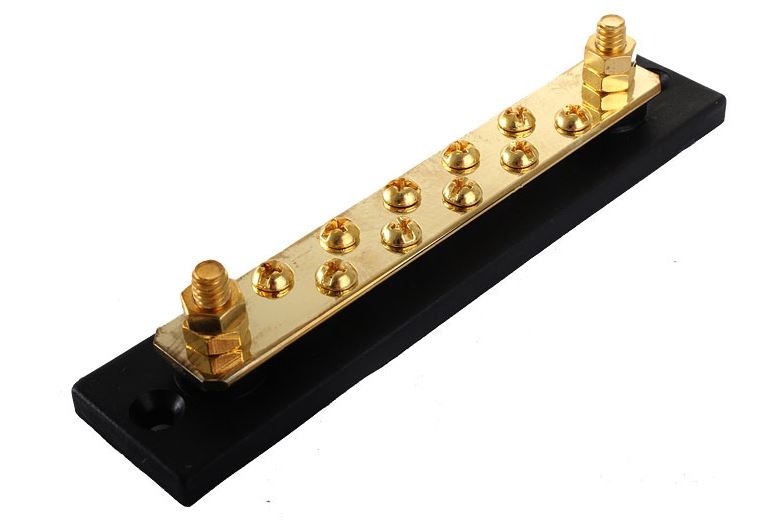 Brass Bus Bar Terminal Block 12 Way