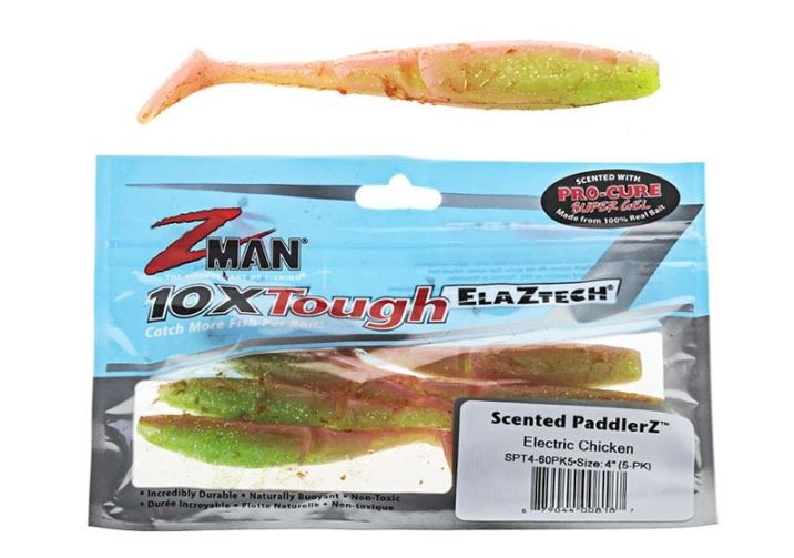 Z-Man PaddlerZ Scented Soft Bait 10cm Electric Chicken