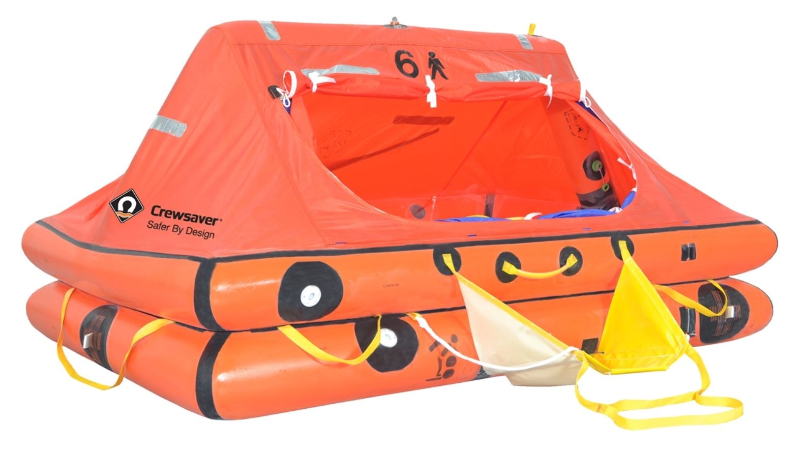 Crewsaver 6-Man ISO Ocean Inshore Life Raft Under 24hr Container