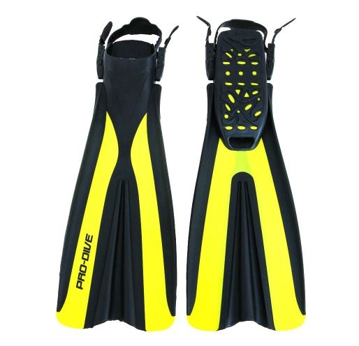 Pro-Dive Open Heel Dive Fins Yellow