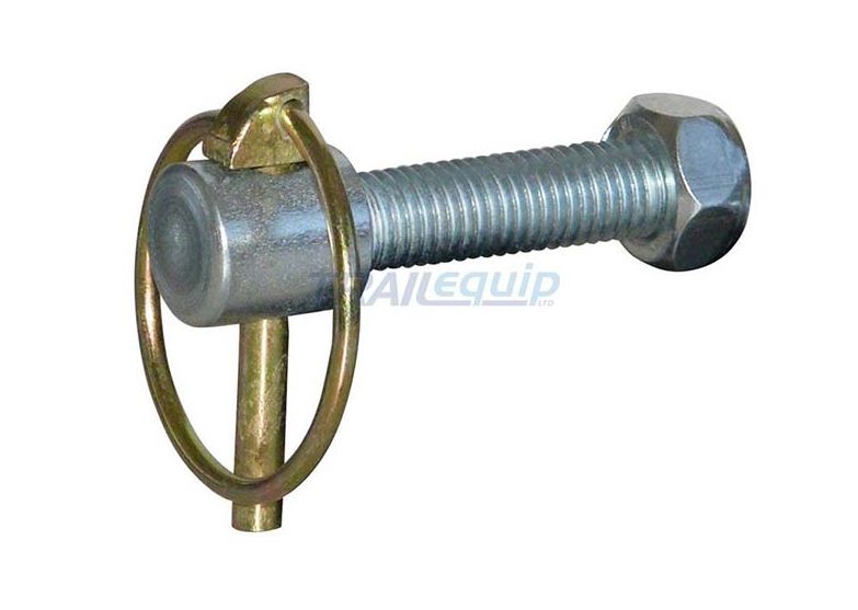 Trailparts Tailgate Pin - Bolt On with Lynch Pin