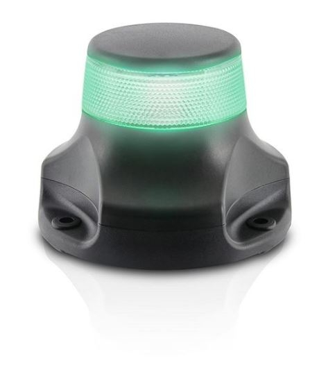 Hella Marine 2NM NaviLED 360 PRO All Round Navigation Light Green - Black Housing