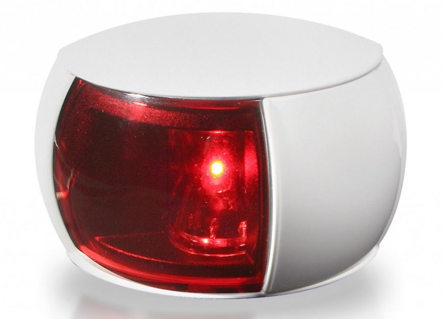 Hella Marine 2NM NaviLED Port Red Navigation Light 8-28V White 12cm Cable