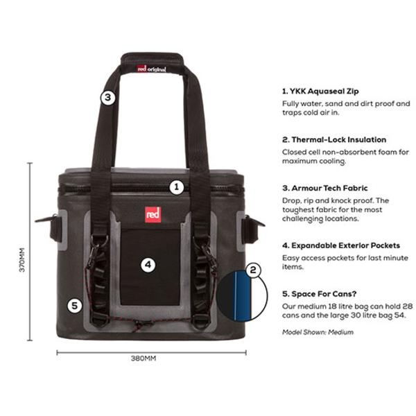 Red Original Waterproof Cooler Bag 18L