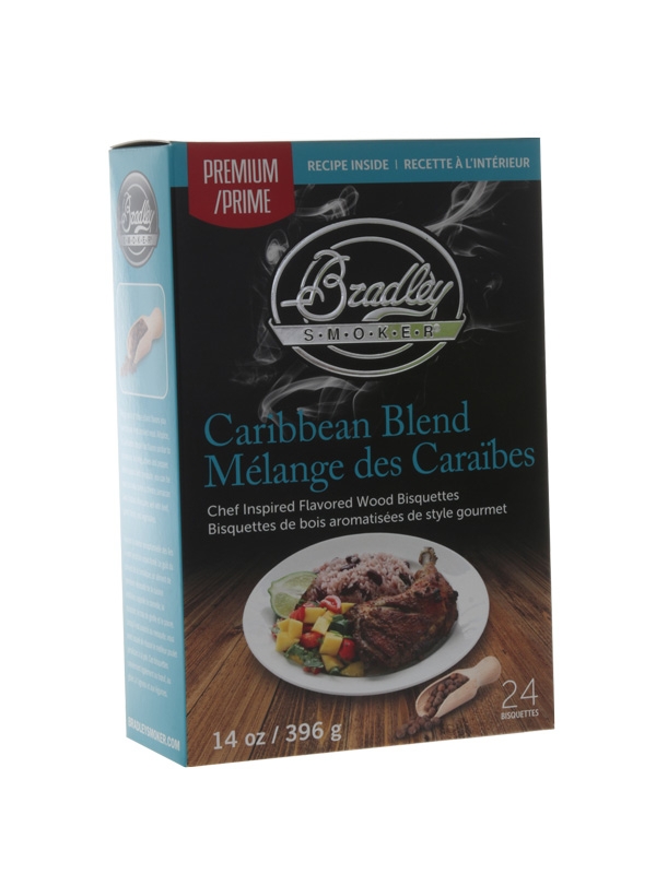 Bradley Smoker Premium Flavoured Bisquettes 24 Pack - Caribbean Blend