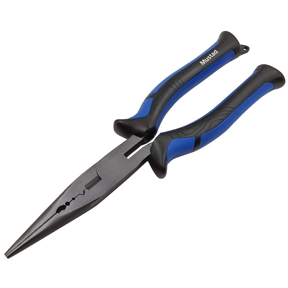 Mustad Straight Nose Pliers Blue 7.87in