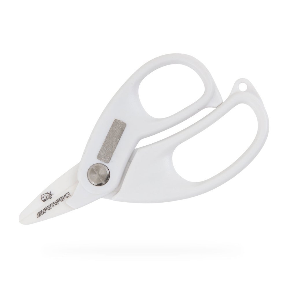Samaki Ceramic Braid Scissors with Hook Sharpener