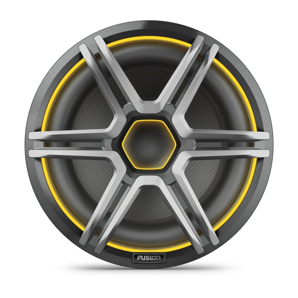 Fusion Apollo LED Marine Subwoofer with Sports Grill 12in Grey