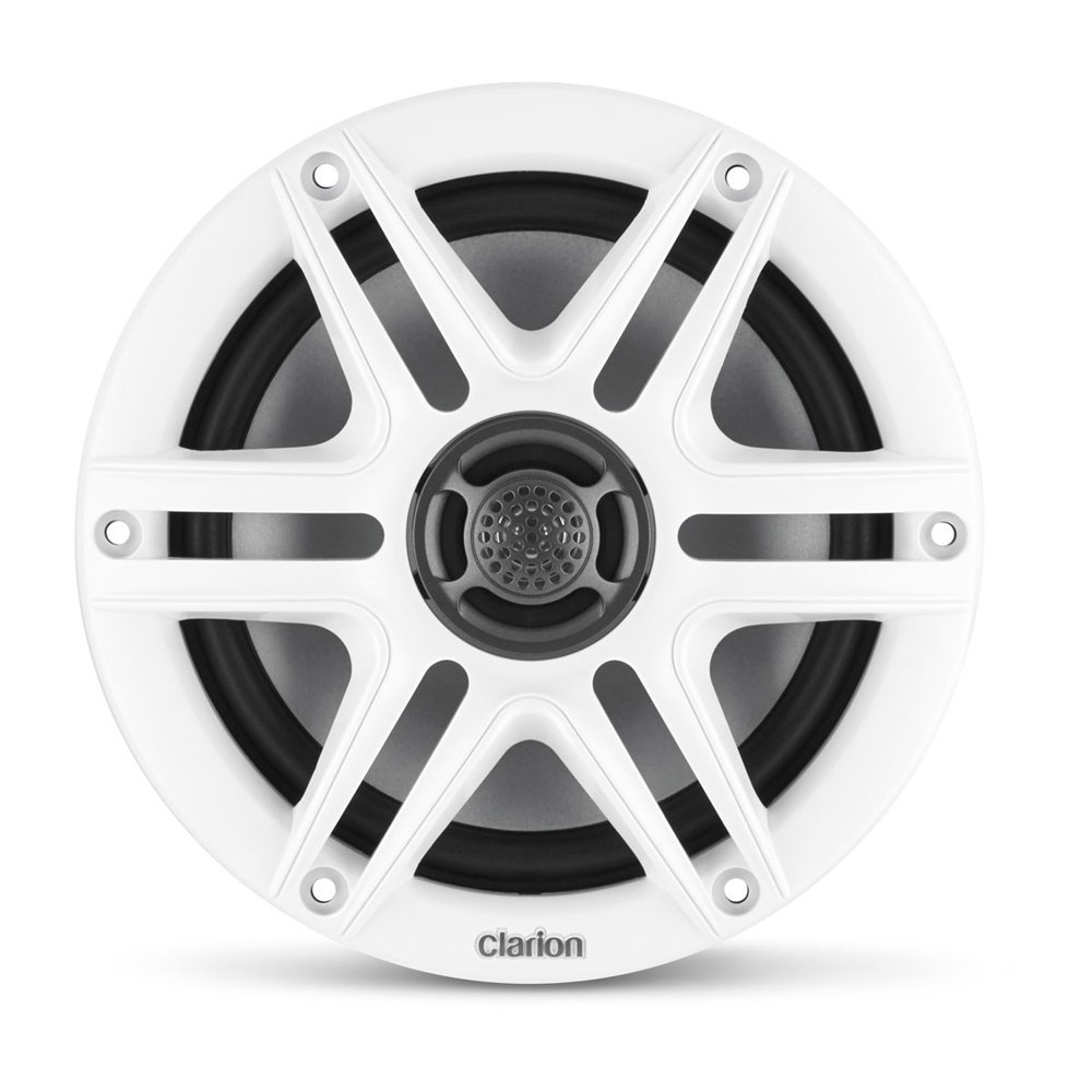 Clarion CMS Marine Coaxial Speakers with White/Black Sport Grill 6.5in 30W