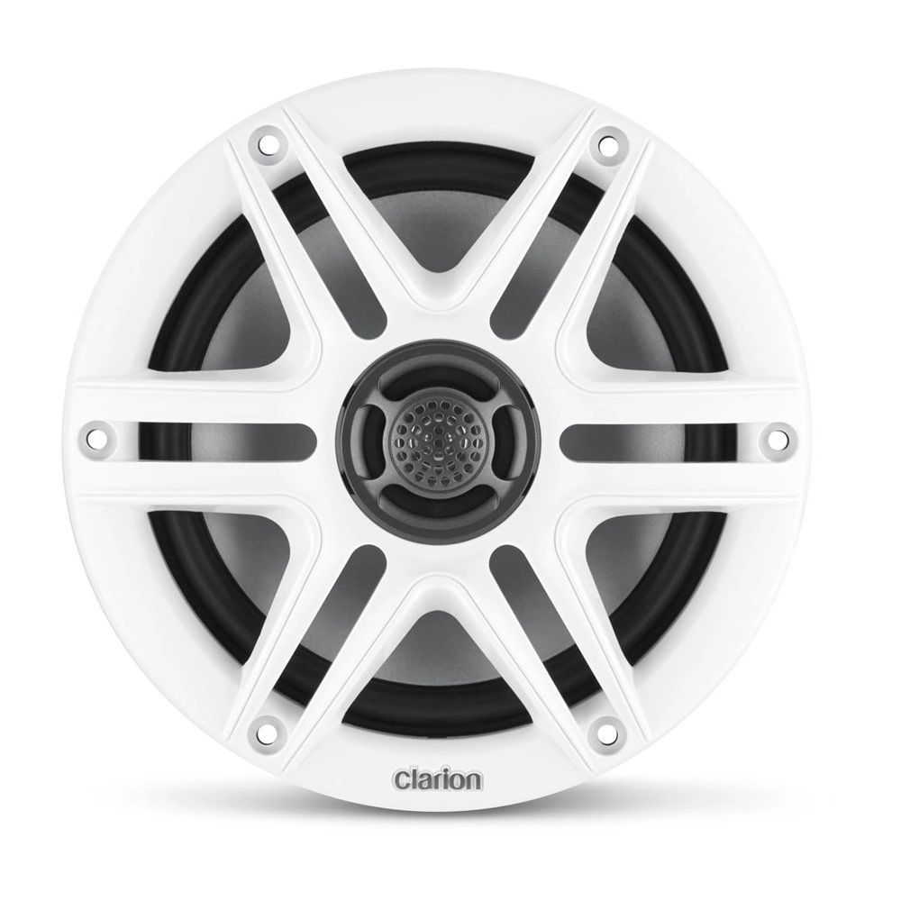 Clarion CMS Marine Coaxial Speakers with White/Black Sport Grill 6.5in 30W Clarion CMS Marine Coaxial Speakers with White/Black Sport Grill 6.5in 30W