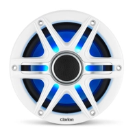 Clarion CMSP Premium LED Marine Coaxial Speakers with White/Grey Sport Grill 6.5in 50W Thumbnail Clarion CMSP Premium LED Marine Coaxial Speakers with White/Grey Sport Grill 6.5in 50W