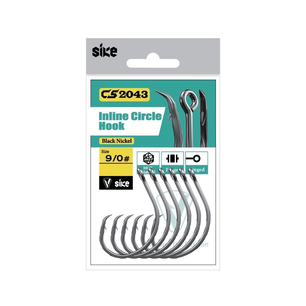 Sike Inline Circle Hooks Bulk Pack Qty 27 9/0#