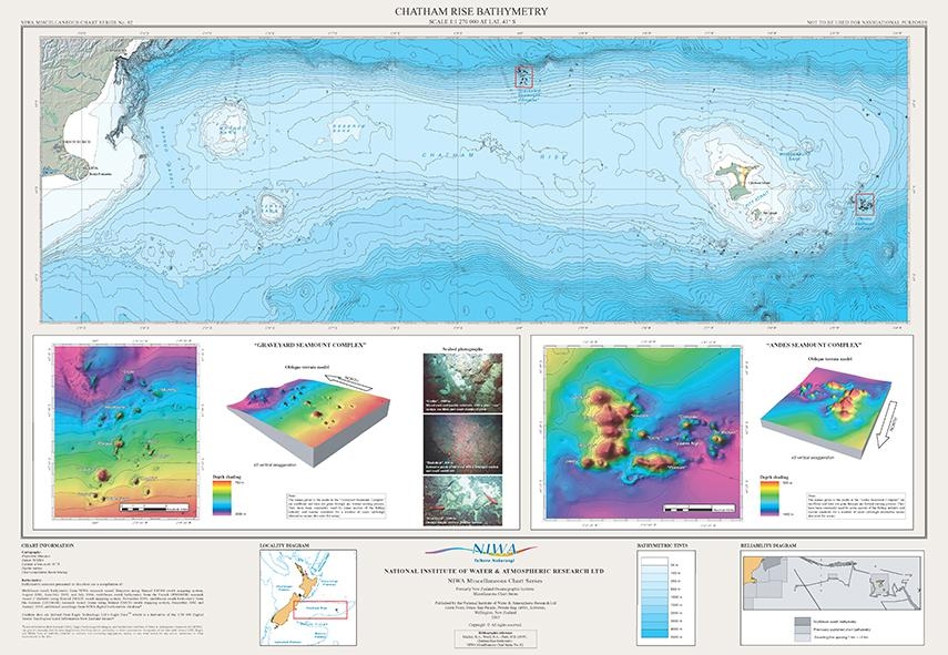 Chatham Rise Bathymetry Poster