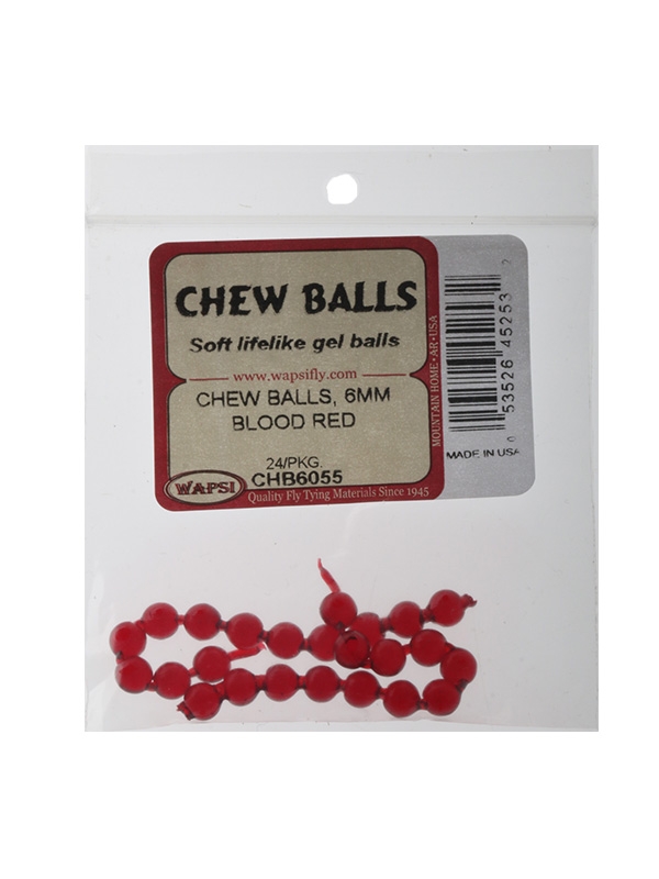 Wapsi Chew Balls Blood Red 6mm