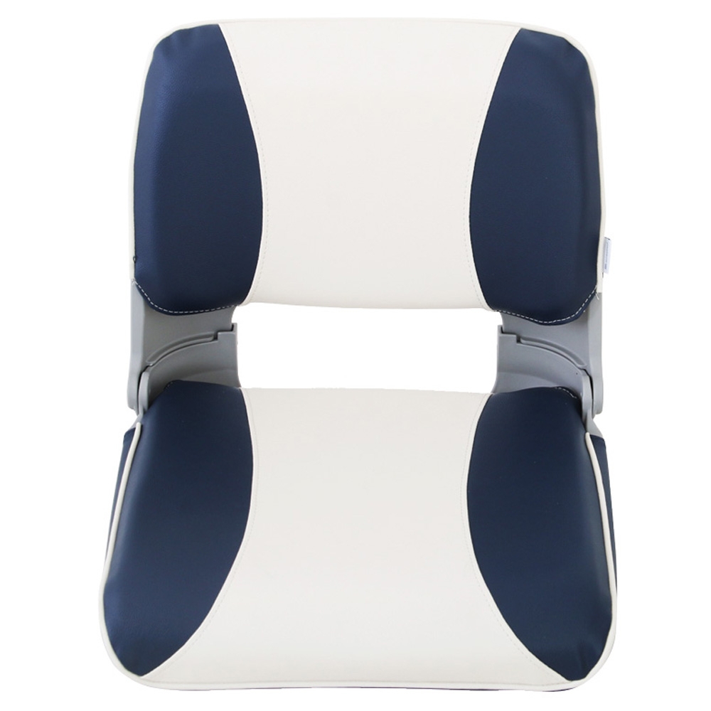 V-Quipment Deluxe Crew Folding Boat Seat Blue/White