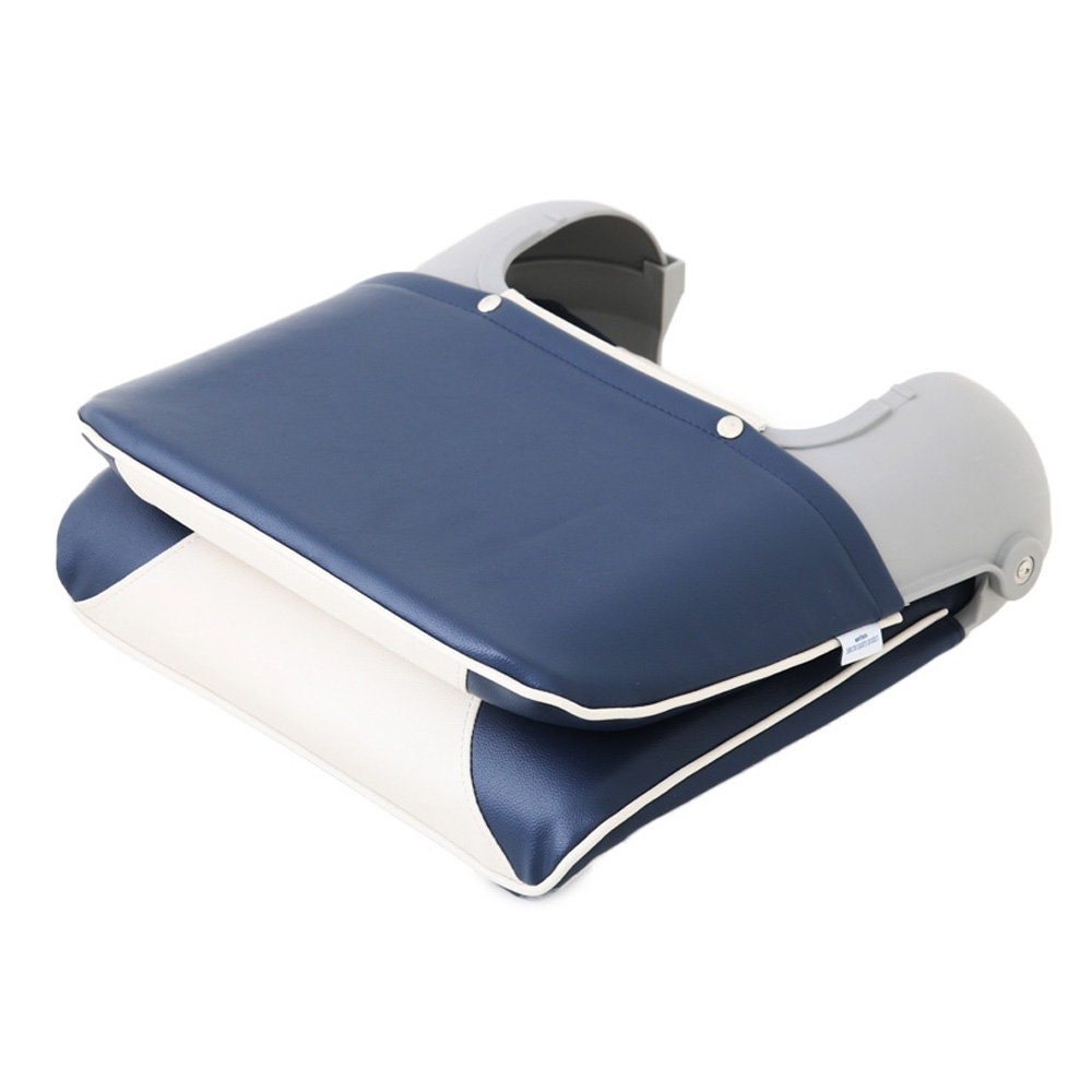 V-Quipment Deluxe Crew Folding Boat Seat Blue/White