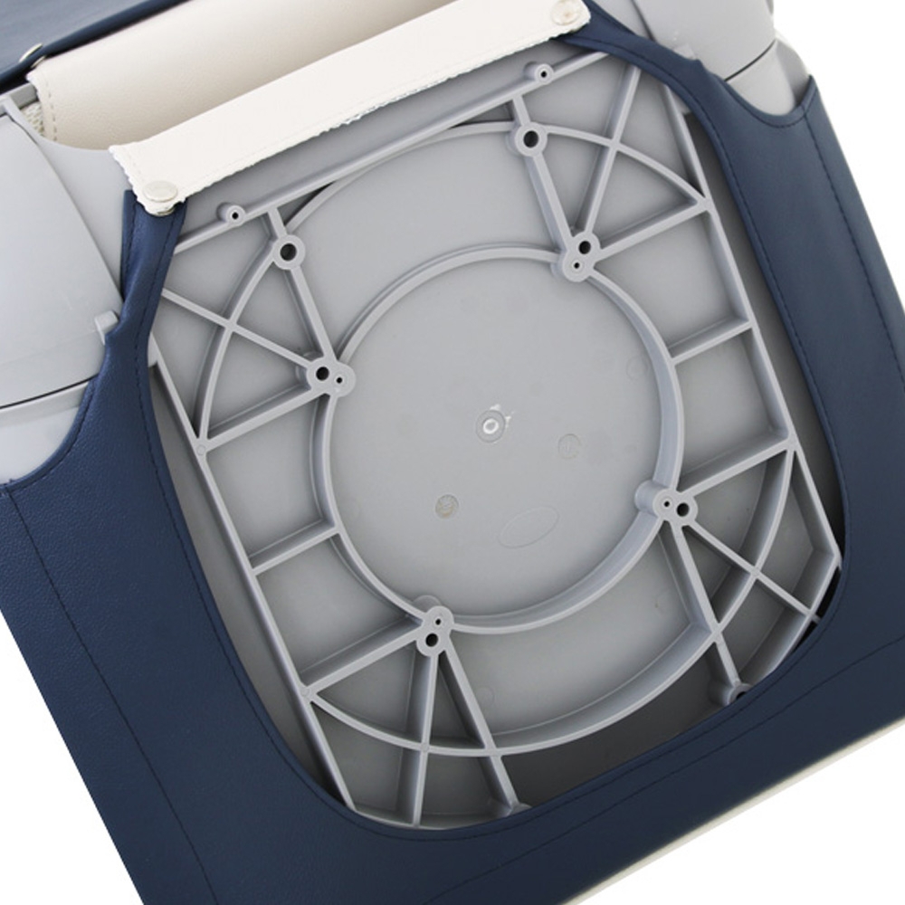 V-Quipment Deluxe Crew Folding Boat Seat Blue/White