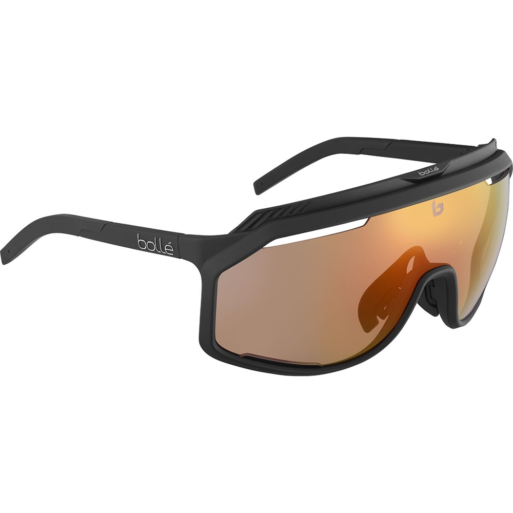 Bolle CHRONOSHIELD Sunglasses Matte Black Phantom Brown Red