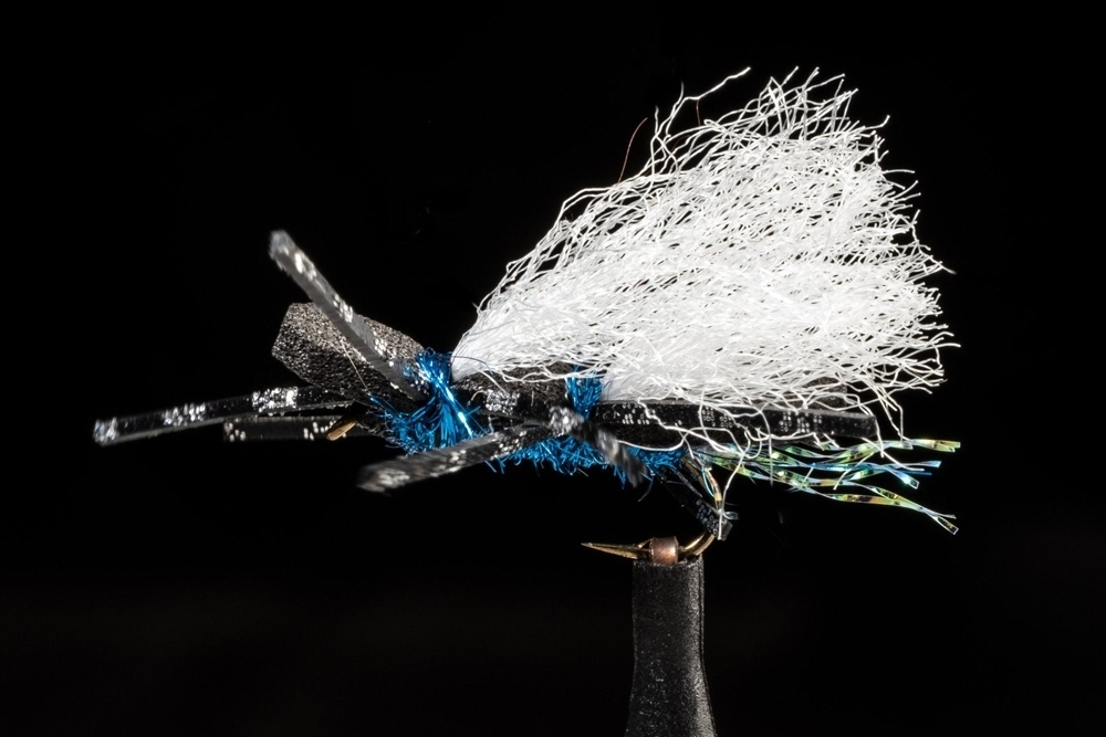 Manic Tackle Project Chubby Chernobyl Dry Fly Blue Bottle #14