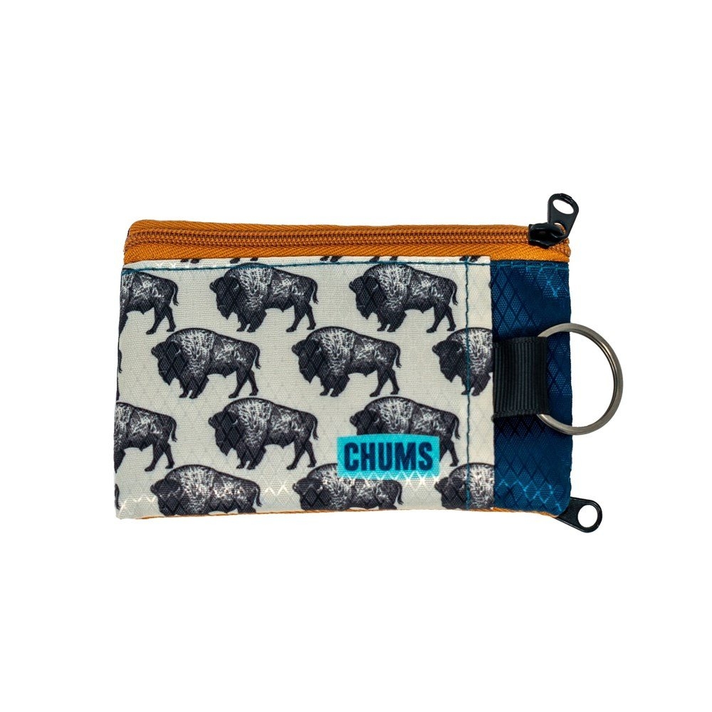 Chums Surfshorts Keyring Wallet with ID Window Buffalos