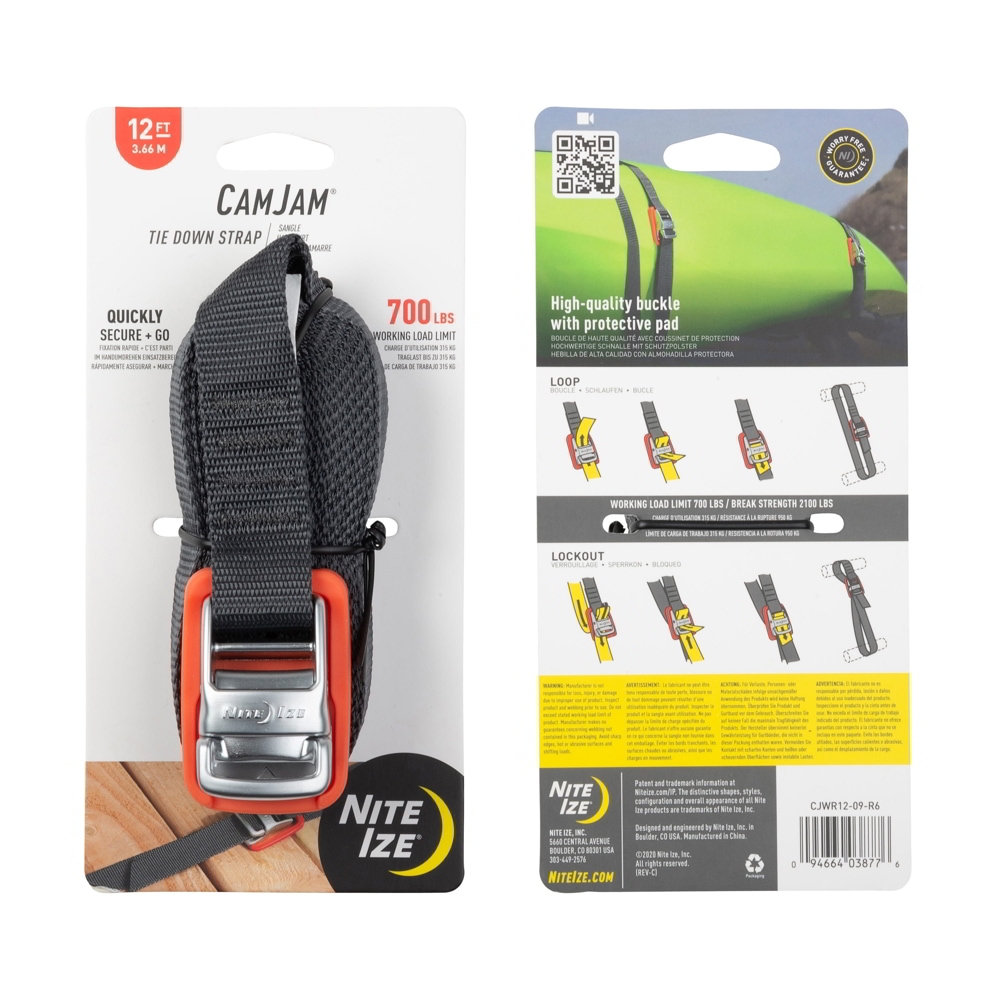 Nite Ize CamJam Tie Down Strap 12ft