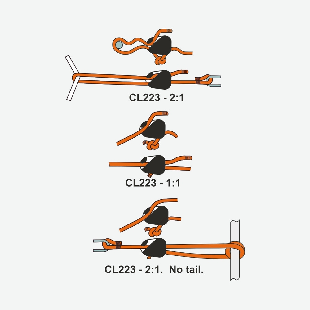 Clamcleat CL223W Loop Cleat White