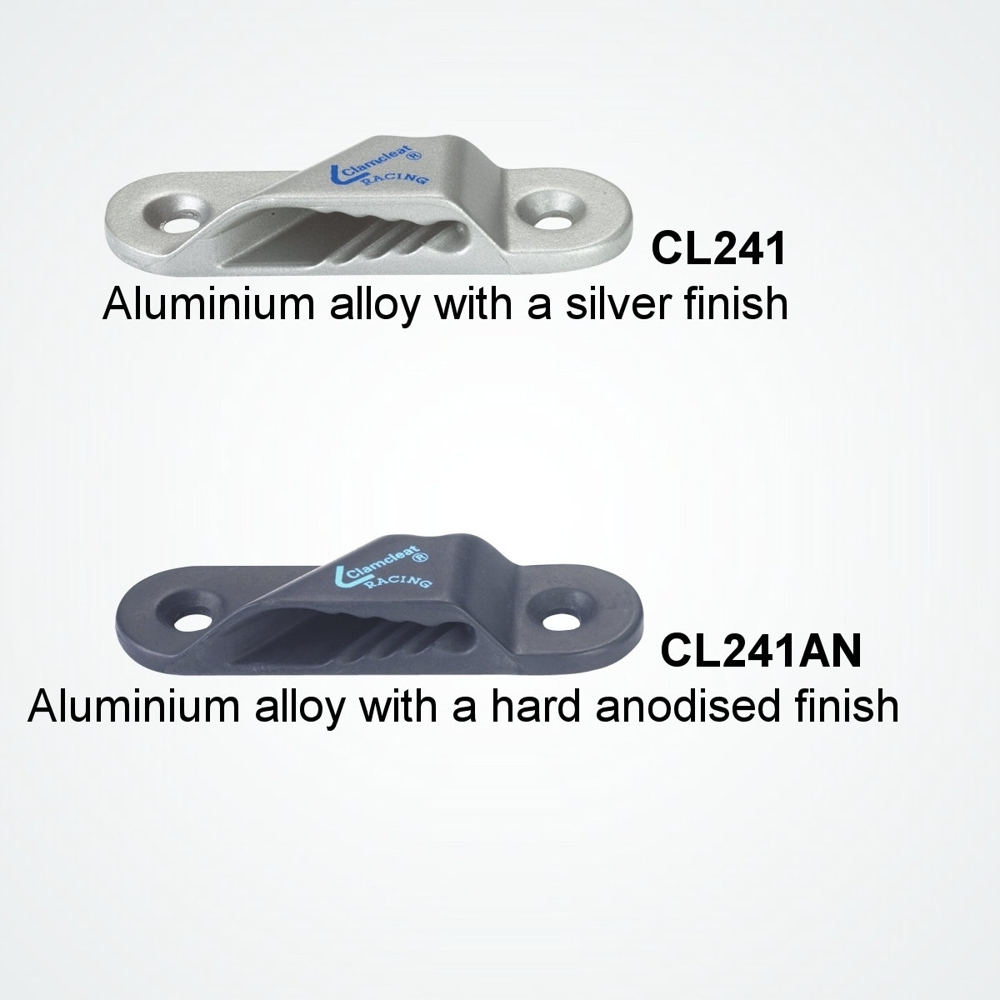 Clamcleat CL241 Racing Sail Line Cleat Port Silver