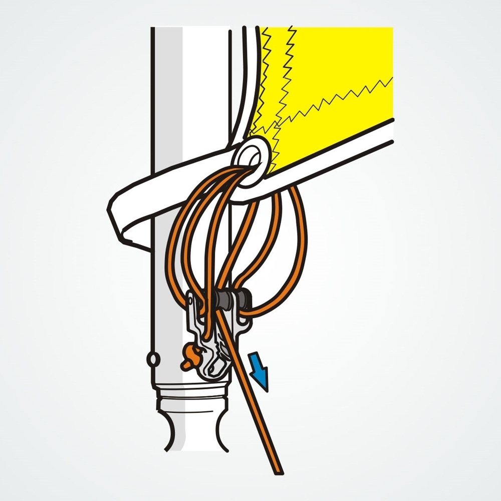 Clamcleat CL247 Compact Twin Sheave Cleat