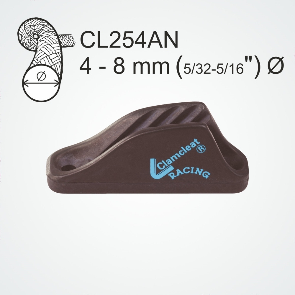 Clamcleat CL254AN Midi Racing Cleat Hard Anodised