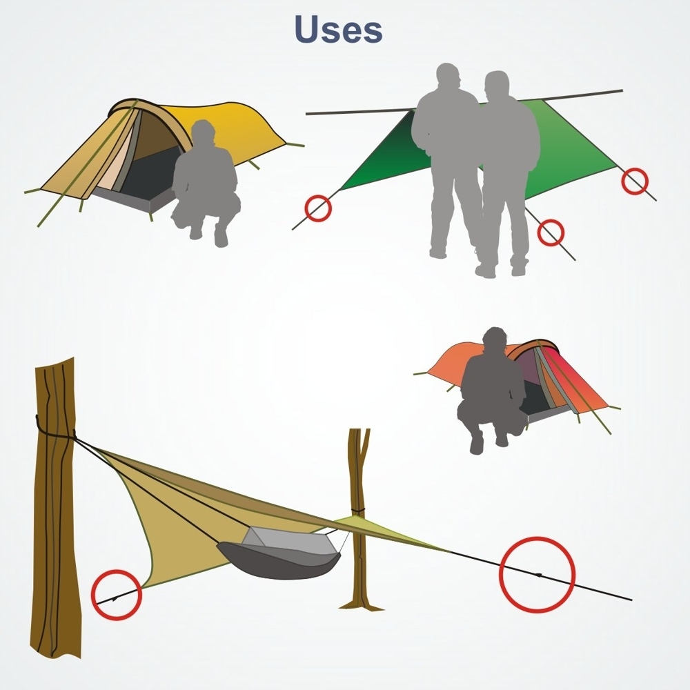 Clamcleat CL266 Mini Line-Lok Guy Runner Black Qty 12