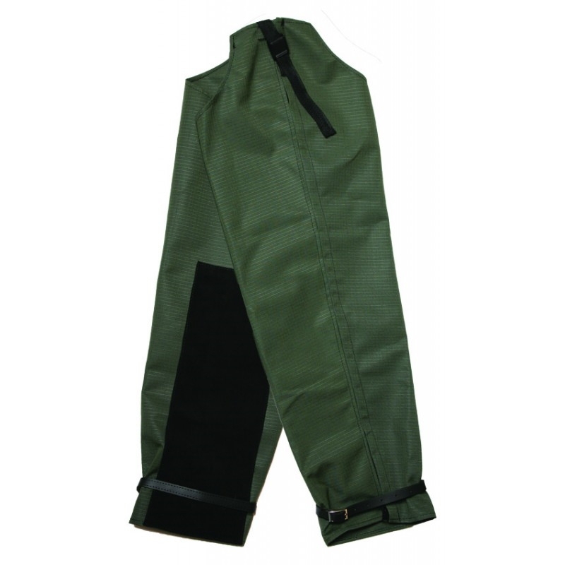 Taurus Canvas/Leather Leggings Zip Side Open