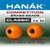HANAK Competition CLASSIC FLOU Brass Beads Qty 10 Orange 2mm