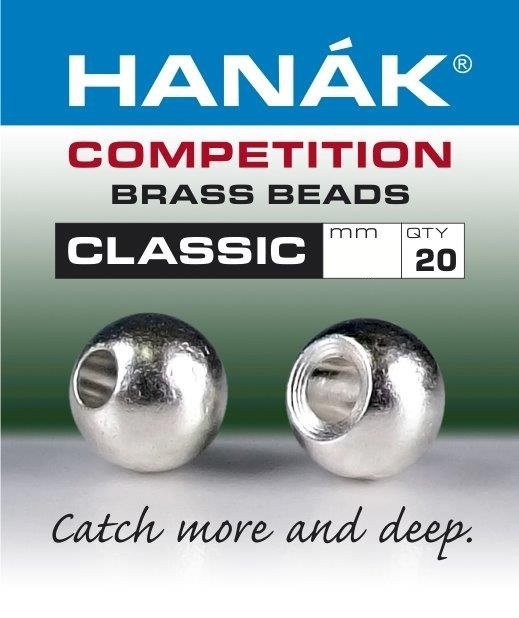 HANAK Competition CLASSIC Brass Beads Silver 1.5mm Qty 20