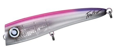Daiwa Saltiga Frother Diving Popper Lure 220mm Clear Top Pink