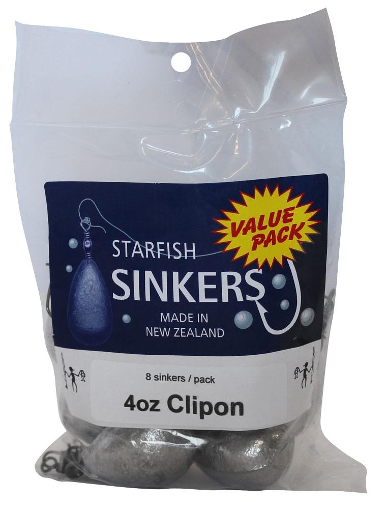Starfish Clip-On Swivel Sinkers Value Pack