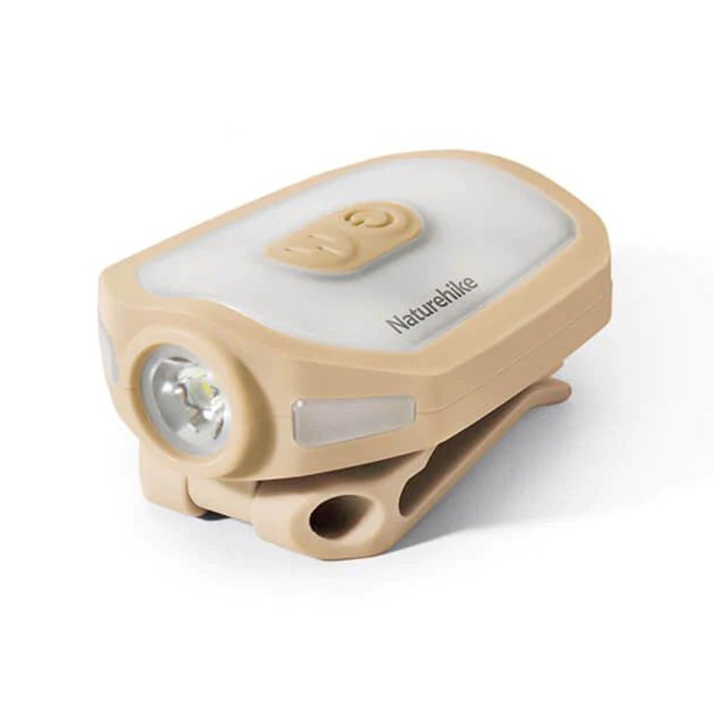 Naturehike Rechargeable LED Clip-On Cap Light Khaki