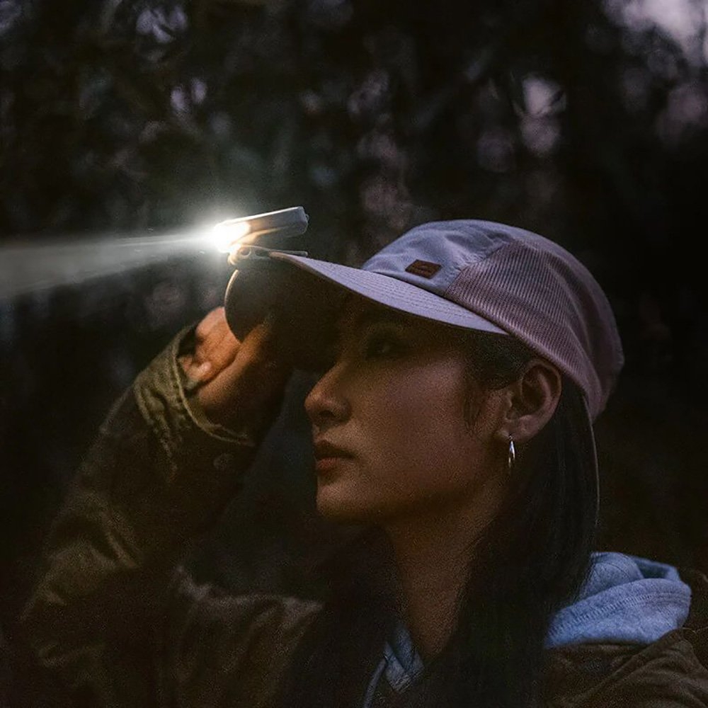 Naturehike Rechargeable LED Clip-On Cap Light Khaki