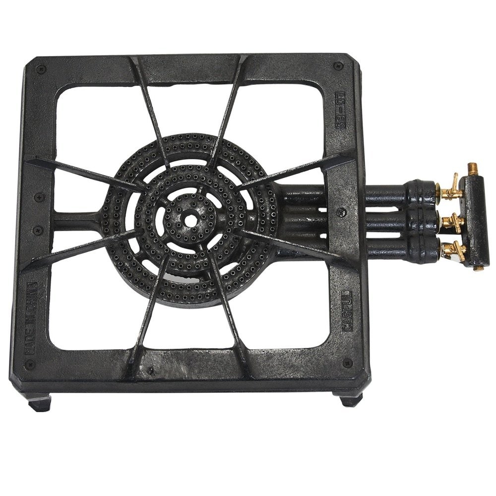 Campmaster 3 Ring Gas Frame Ring Burner with QCC Regulator