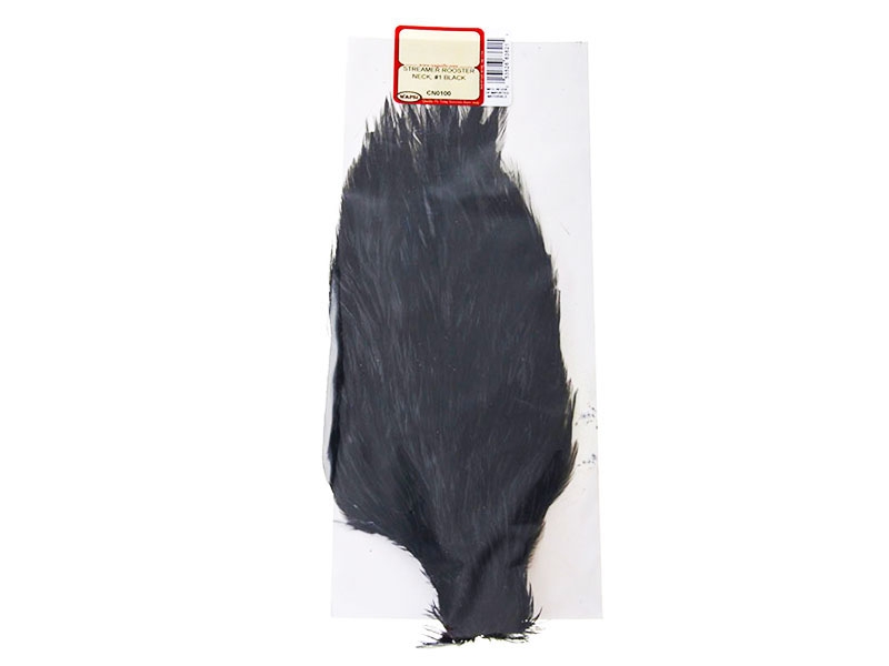 Wapsi Streamer Rooster Neck Feather Black