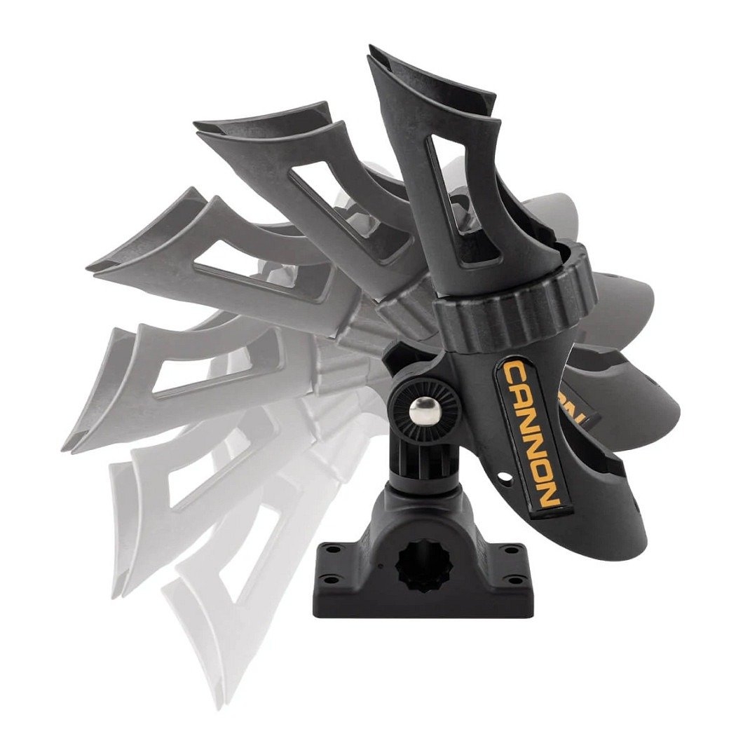 Cannon Three-Position Adjustable Rod Holder with Deck Mount