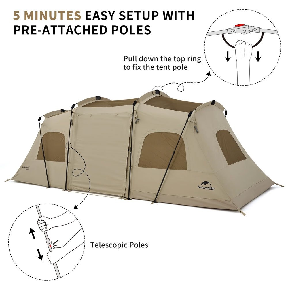 Naturehike Cloud Vessel Fast Tunnel 4P Tent