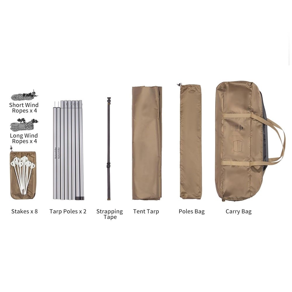 Naturehike Light Hexagon Canopy Tarp 5x3.8m