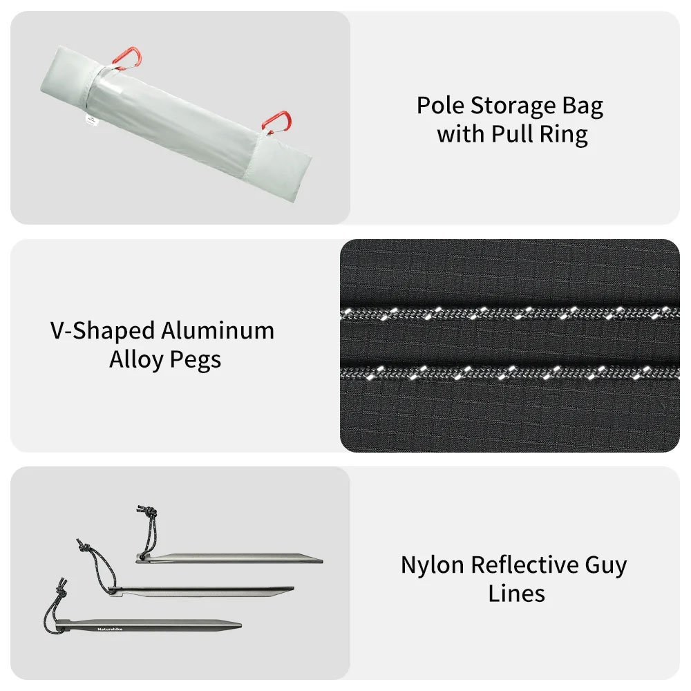 Naturehike Star River Ultralight Backpacking 2P Tent Ash